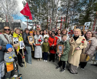 Участие в торжественном шествии "Бессмертный полк" и митинге, посвящённом 80-летию Победы!