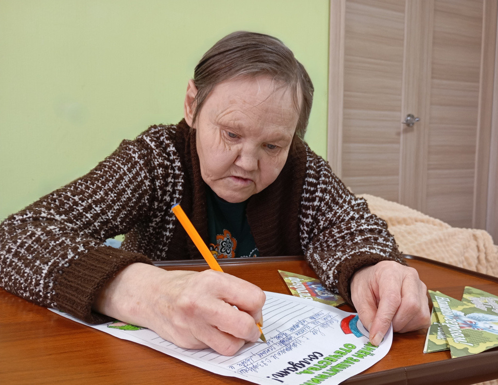 написала уже два предложения солдату теплые слова
