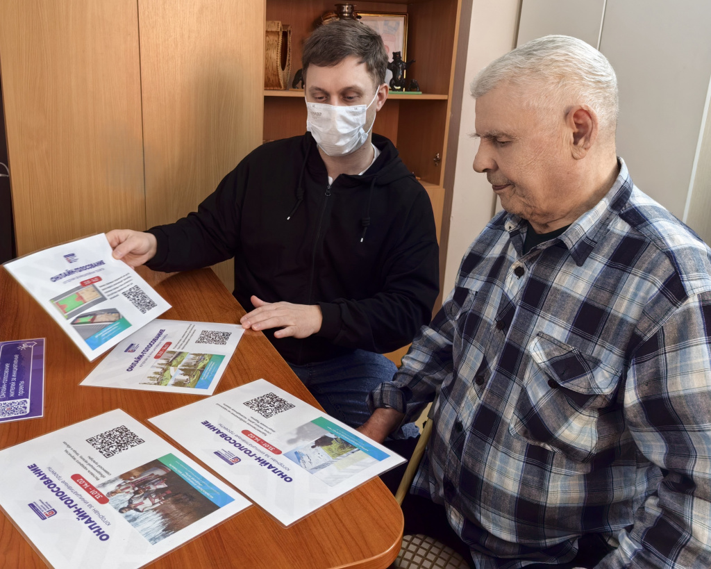 идет диалог по проектам парень с мужчиной 