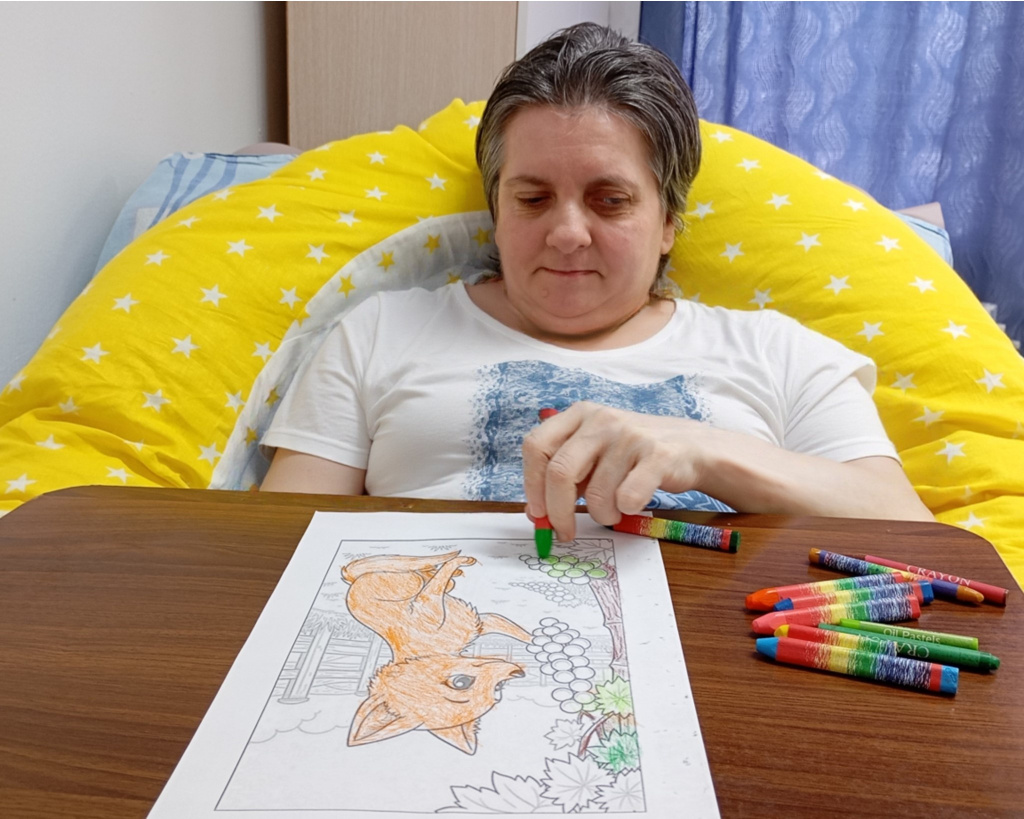 рисует лису
